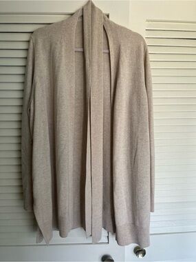 Weekend Stories Soft Beige Knit Cardigan